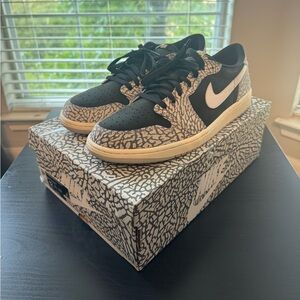 Jordan 1 Low Black Cement